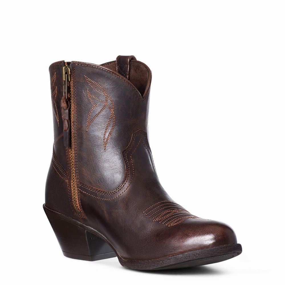 Brown Women's Ariat Darlin Booties | 9851-ZJCXW