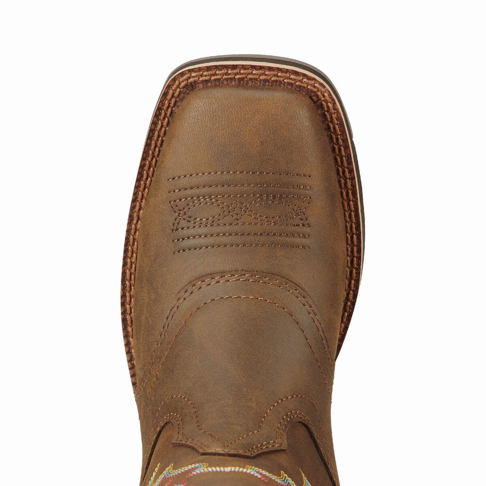 Brown Women's Ariat Delilah Western Boots | 4215-CAKQG