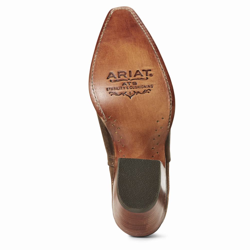 Brown Women's Ariat Dixon Booties | 6374-BCZFQ