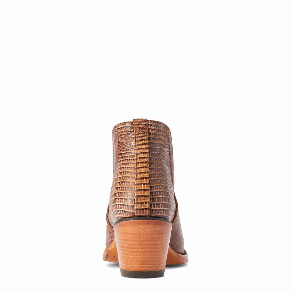 Brown Women's Ariat Dixon Booties | 8547-FVBTK