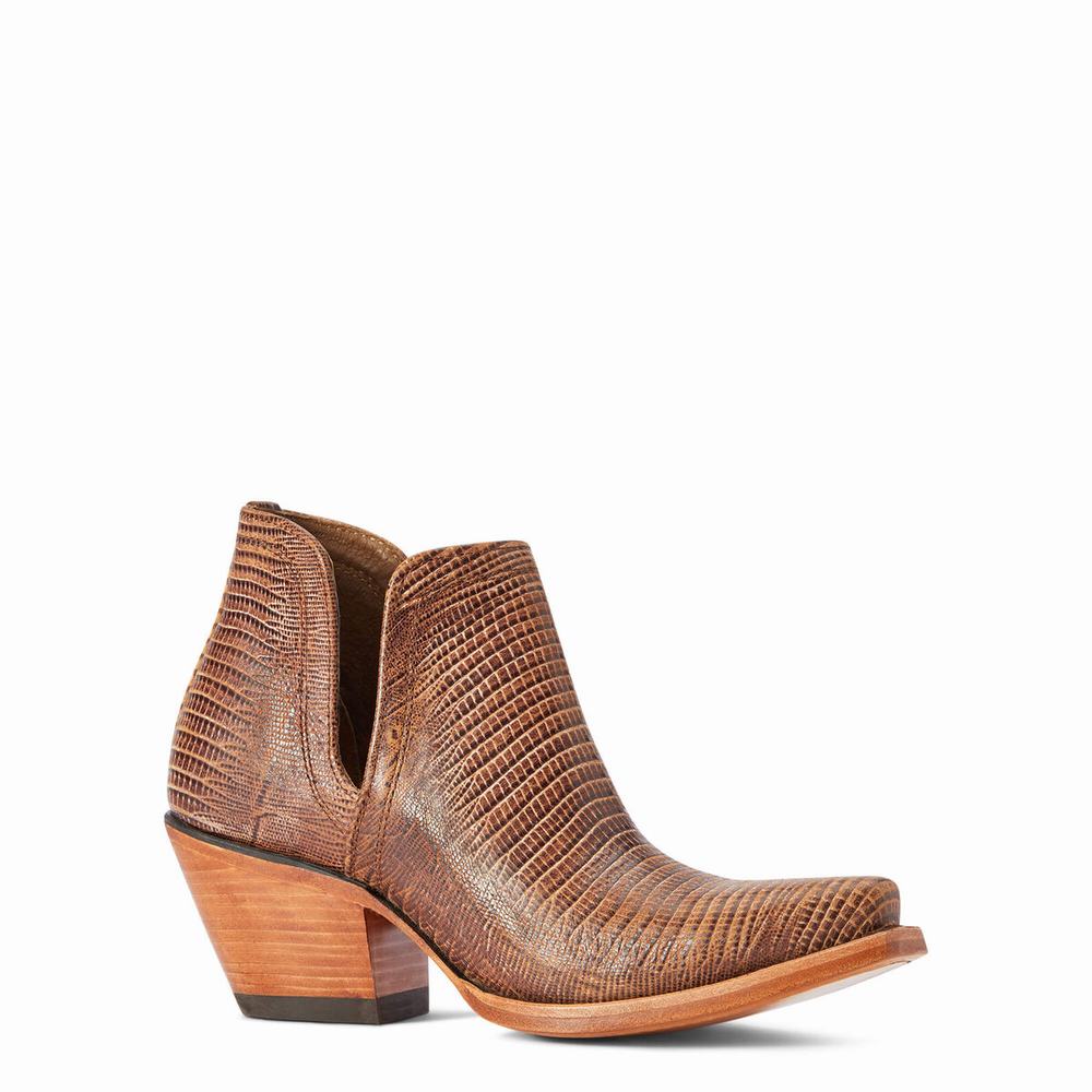 Brown Women's Ariat Dixon Booties | 8547-FVBTK