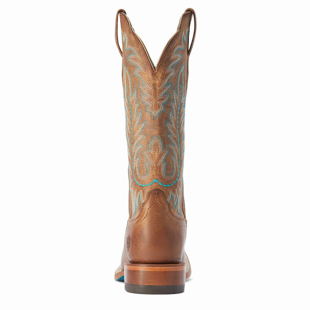 Brown Women's Ariat Frontier Tilly Western Boots | 2640-PQGVL