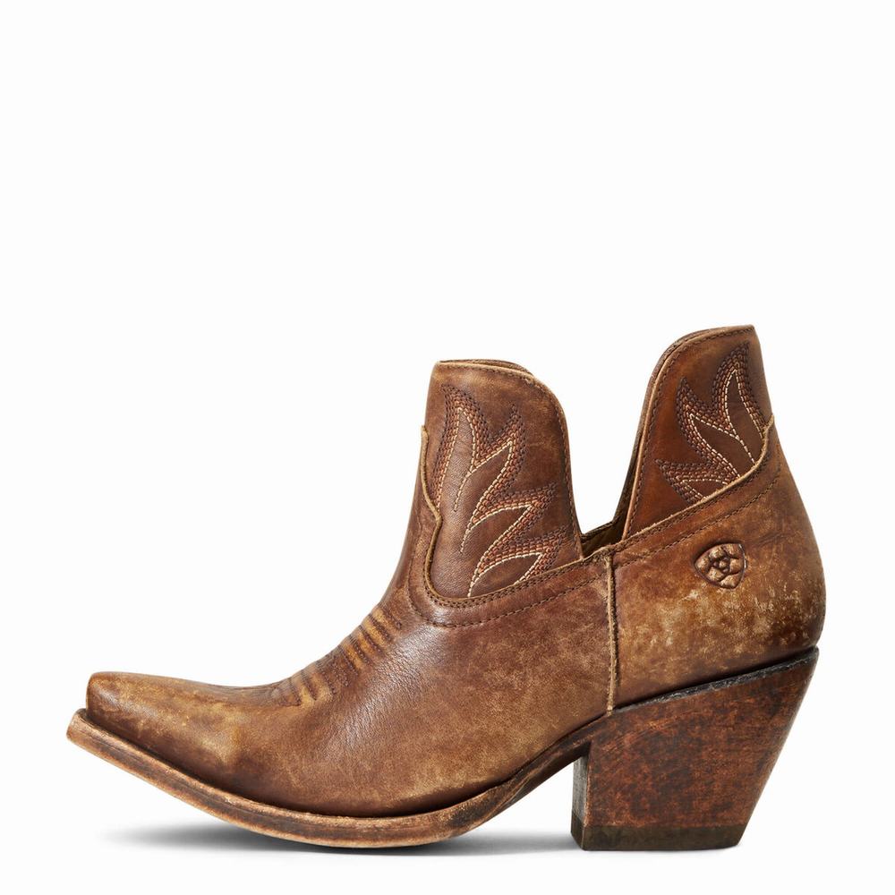 Brown Women's Ariat Hazel Booties | 6347-PCQWE