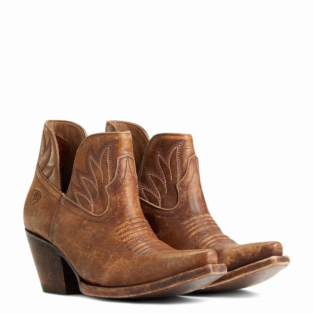 Brown Women's Ariat Hazel Booties | 6347-PCQWE