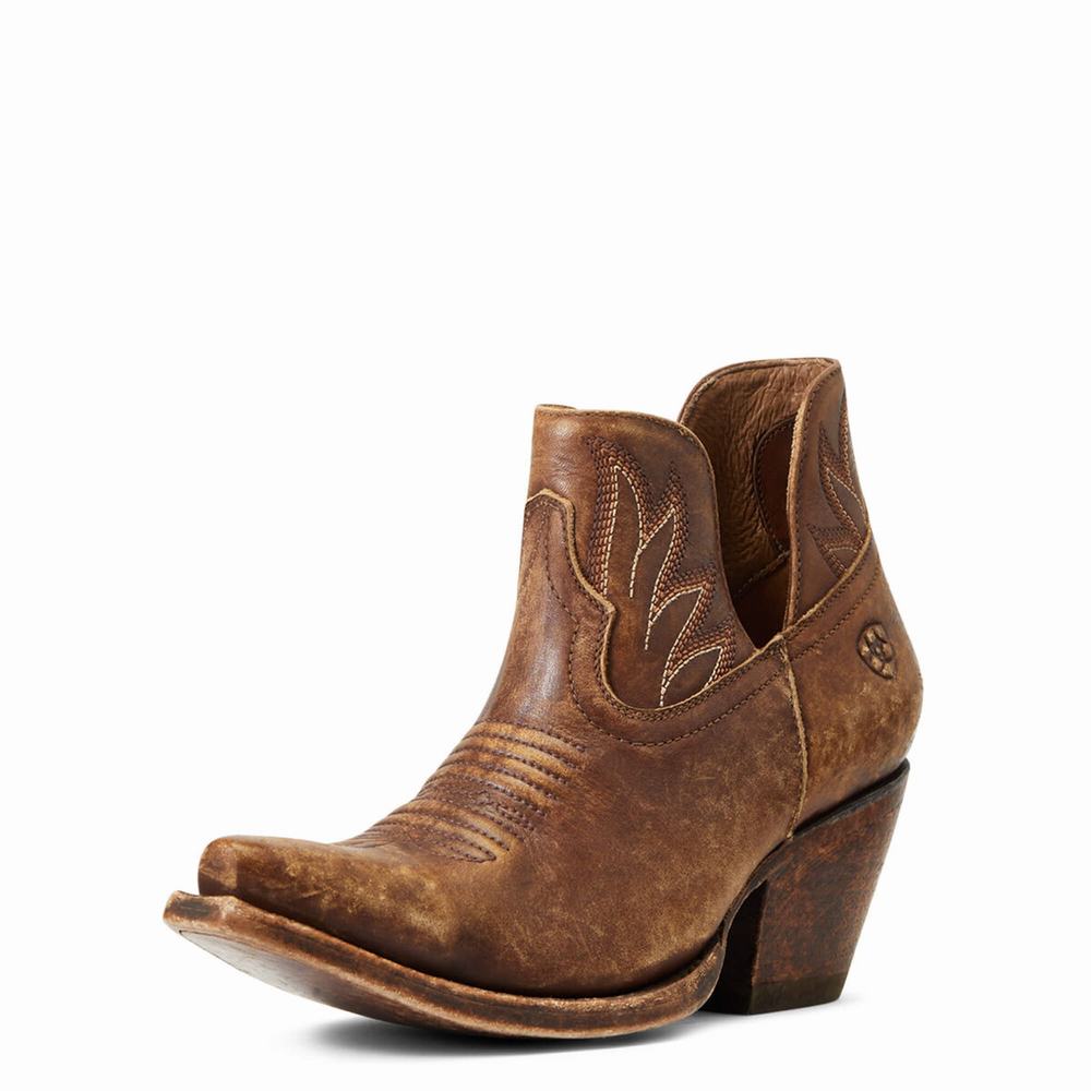 Brown Women\'s Ariat Hazel Booties | 6347-PCQWE