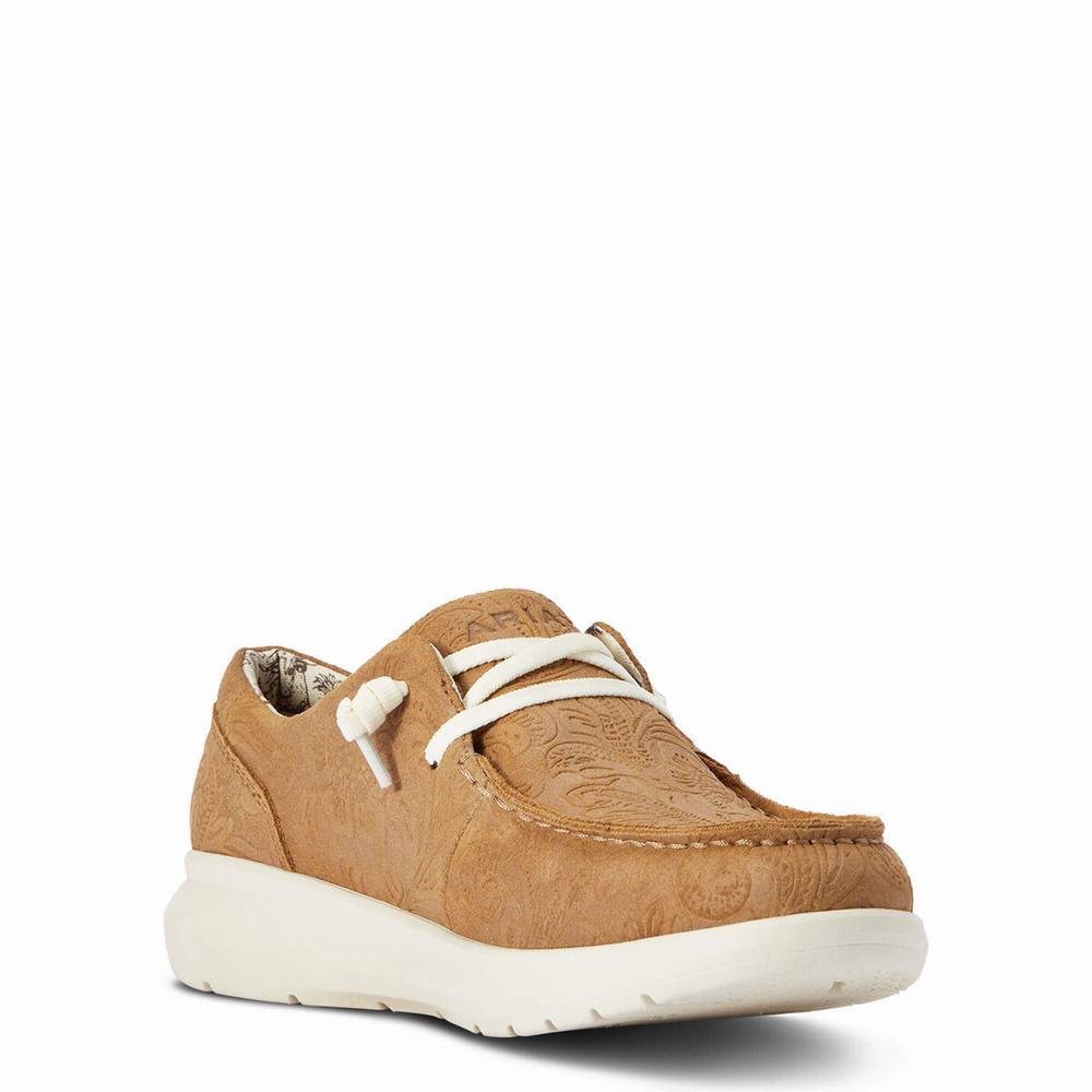 Brown Women's Ariat Hilo Sneakers | 1547-FYHJU