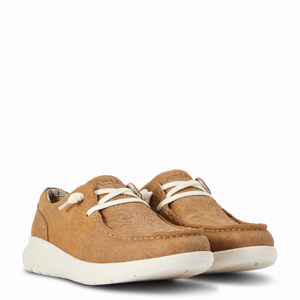 Brown Women's Ariat Hilo Sneakers | 1547-FYHJU