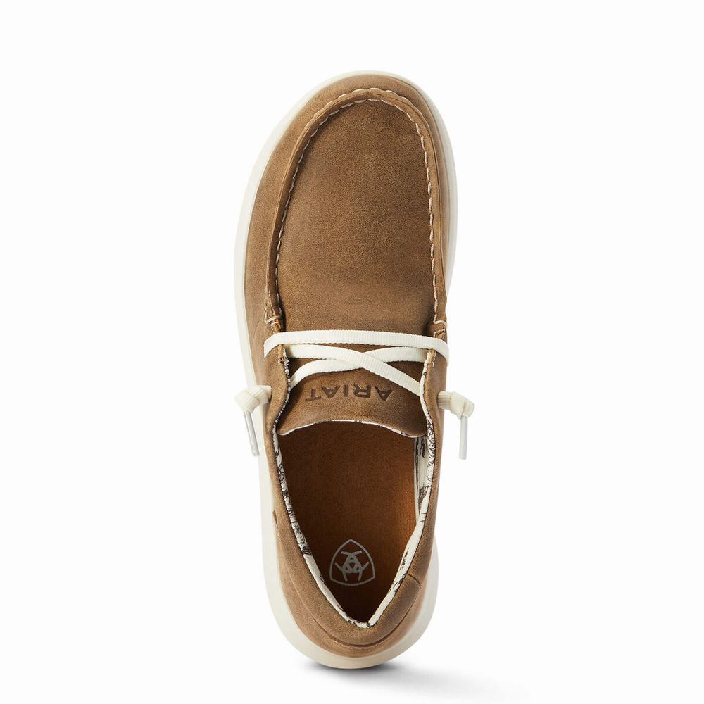 Brown Women's Ariat Hilo Sneakers | 8957-GDTFN