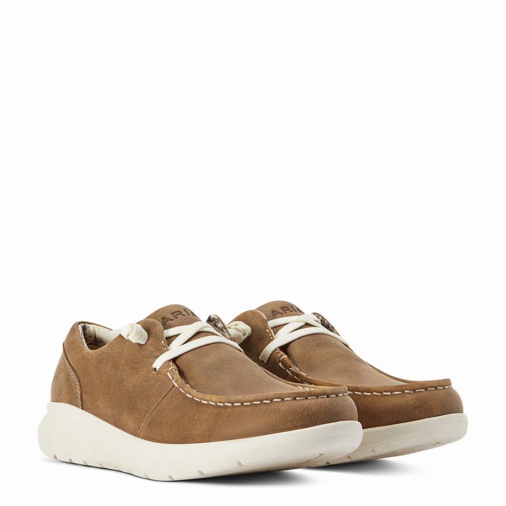 Brown Women's Ariat Hilo Sneakers | 8957-GDTFN