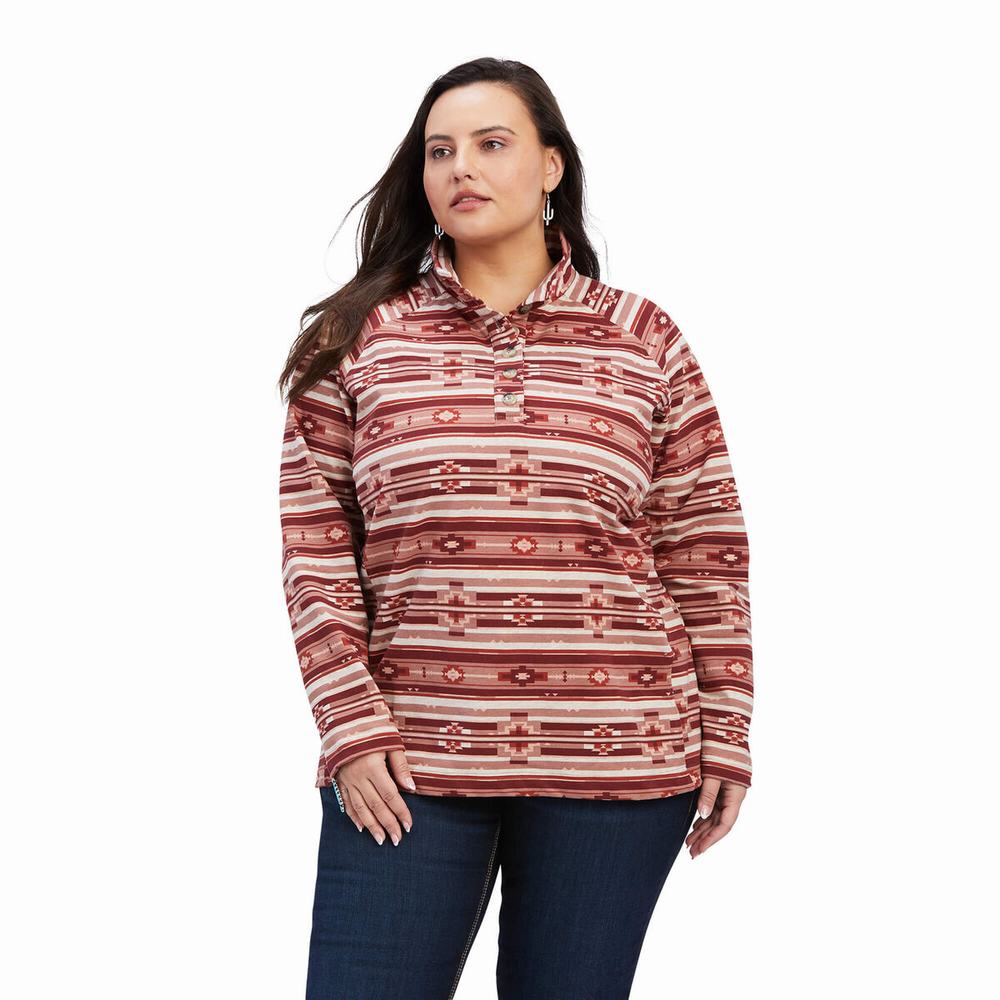 Brown Women's Ariat REAL Comfort Hoodies | 9537-ZRGBH