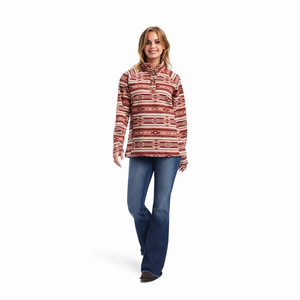 Brown Women's Ariat REAL Comfort Hoodies | 9537-ZRGBH