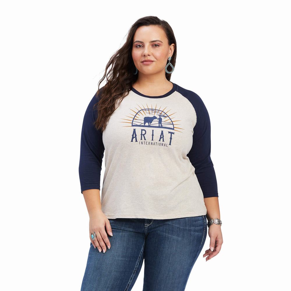 Brown Women's Ariat REAL Rainbow Classic Tops | 9612-OIMJZ