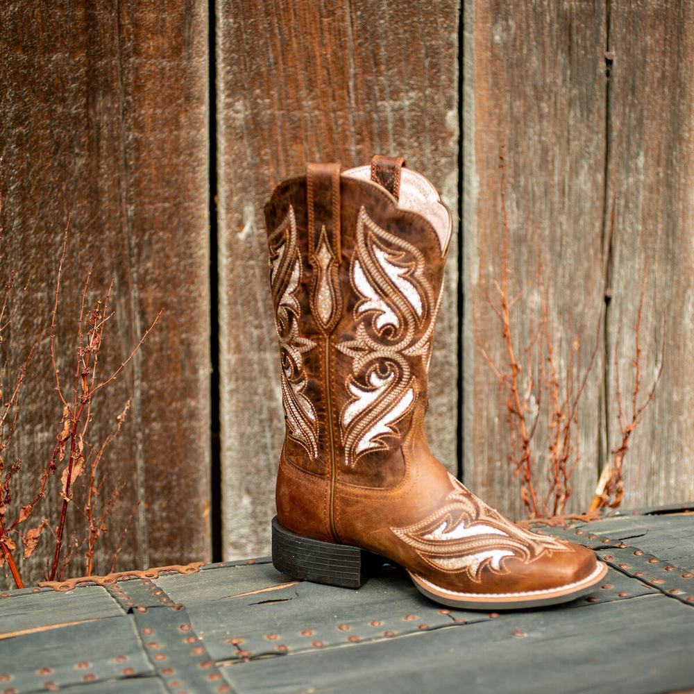 Brown Women's Ariat Round Up Bliss Western Boots | 0127-CBFVT