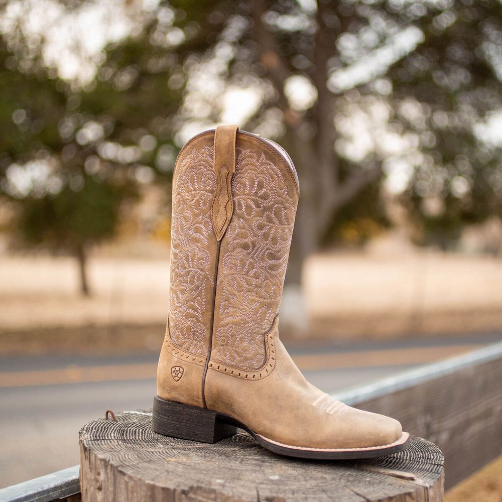 Brown Women's Ariat Round Up Remuda Western Boots | 9310-HIYTB