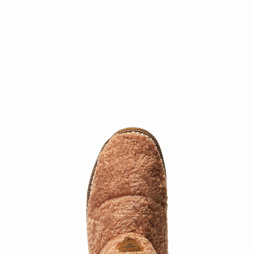 Brown Women's Ariat Slippers | 0874-AQSRX