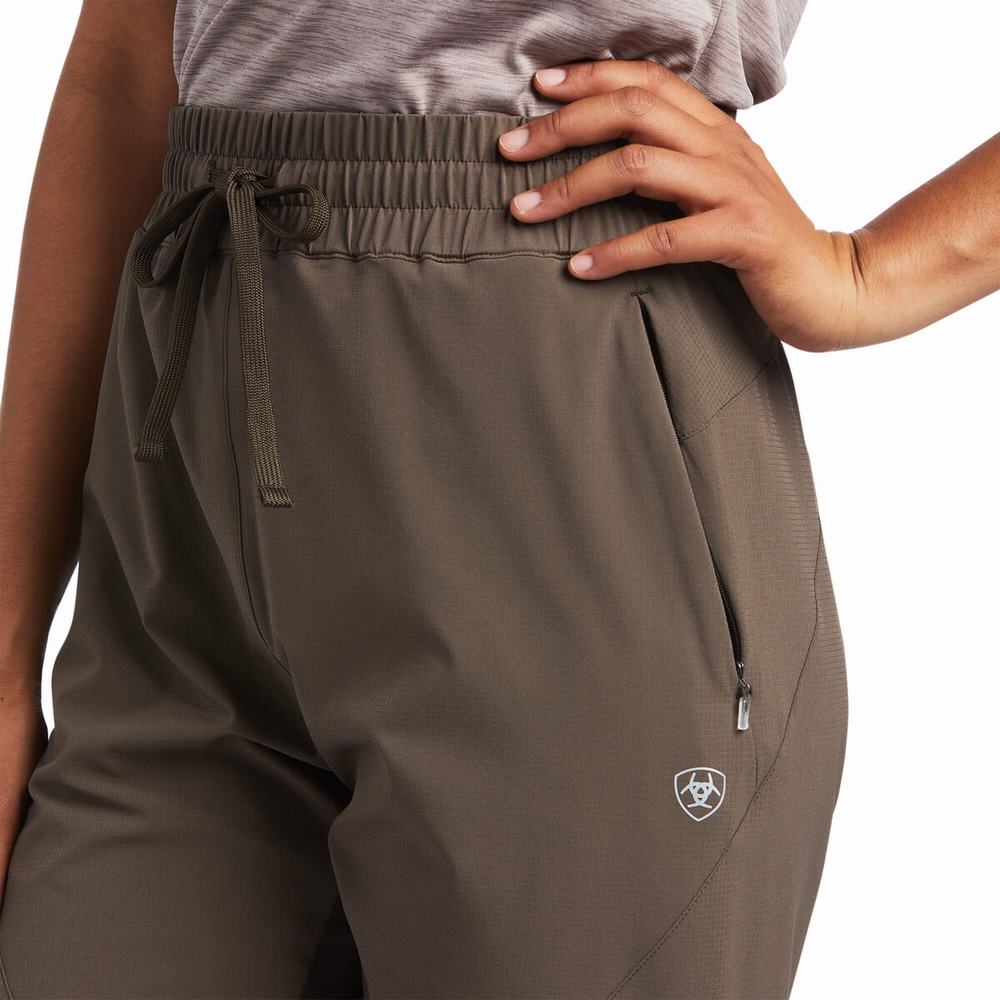 Brown Women's Ariat TEK Pants | 8097-EIJYS