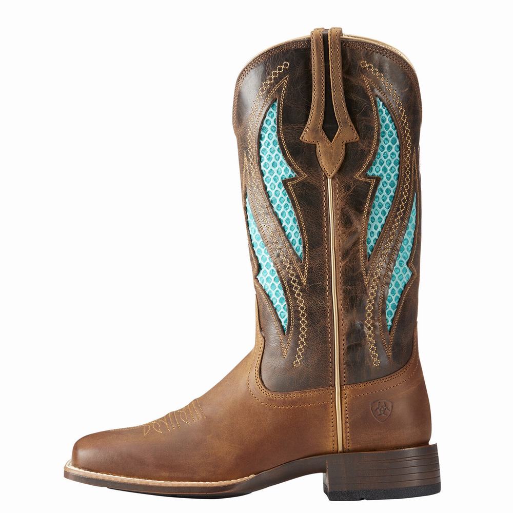 Brown Women's Ariat VentTEK Ultra Western Boots | 6049-CMFJP