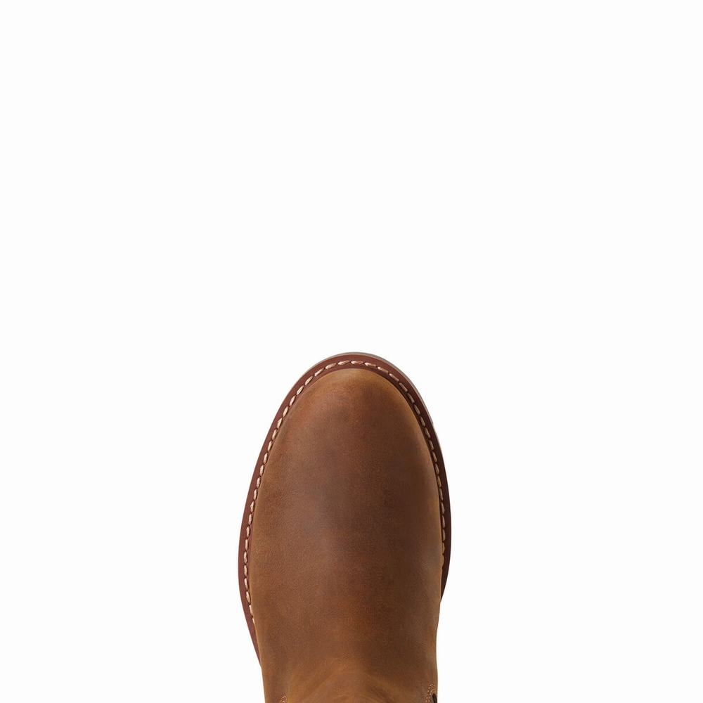 Brown Women's Ariat Wexford Waterproof Booties | 0973-SFGDI