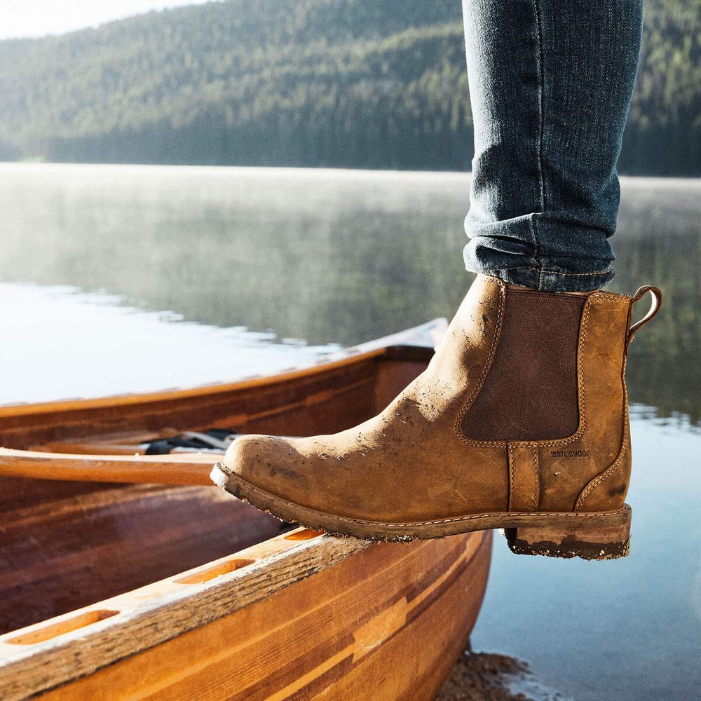 Brown Women's Ariat Wexford Waterproof Booties | 0973-SFGDI