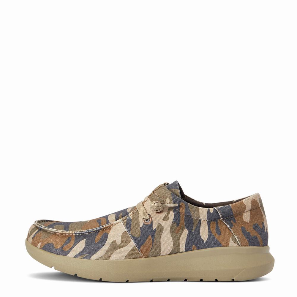 Camo Men's Ariat Hilo Stretch Lace Sneakers | 5301-BGZCE