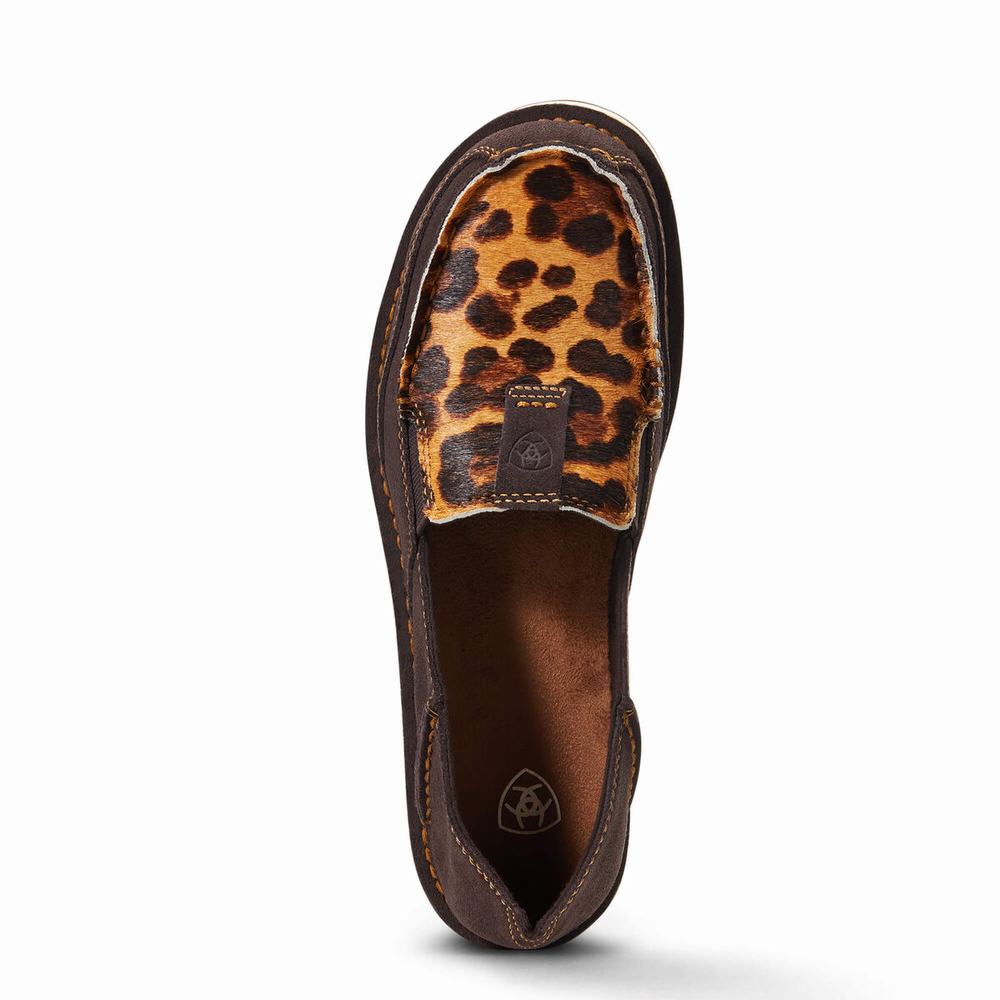 Chocolate Leopard Women's Ariat Cruiser Sneakers | 7326-JZNED