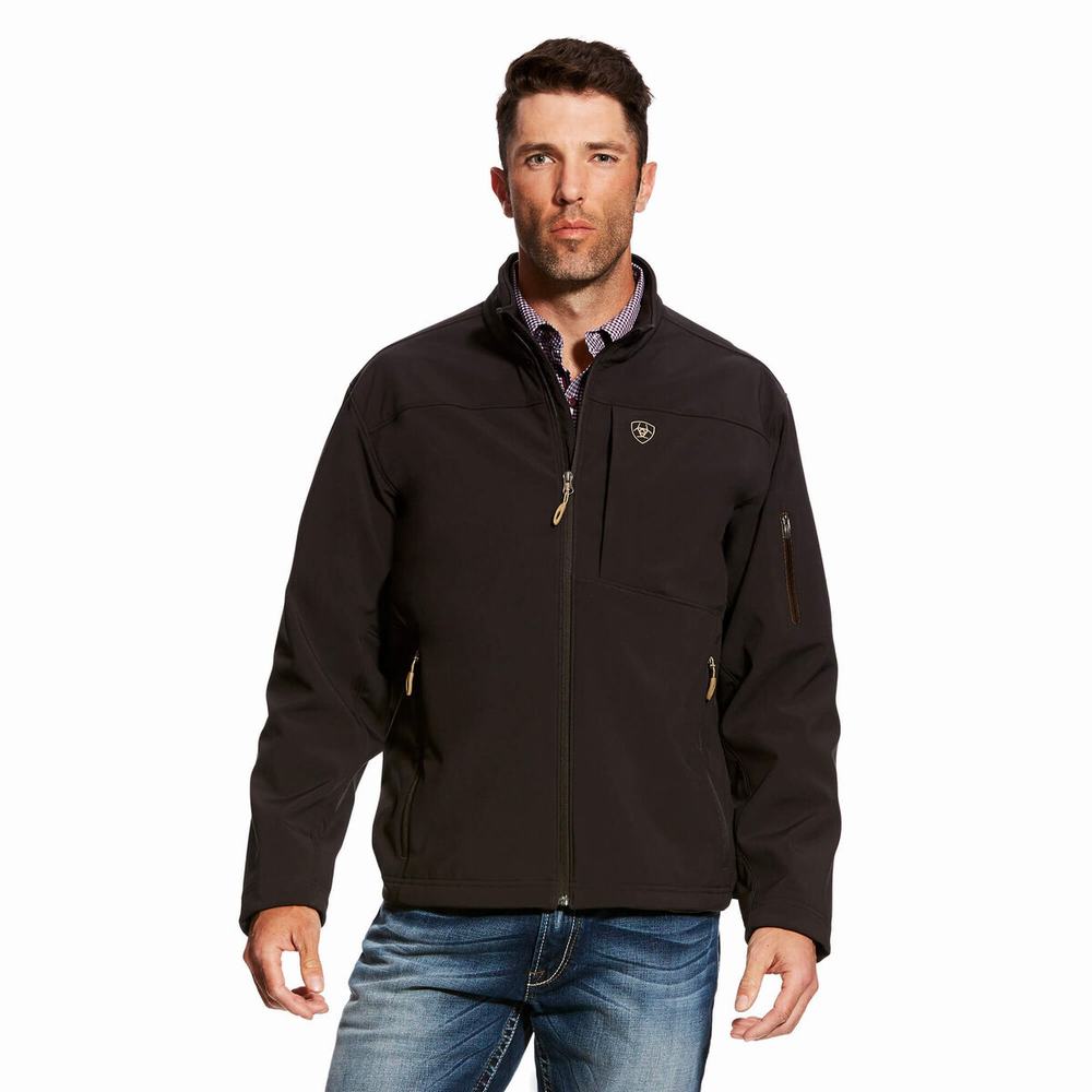 Coffee Men\'s Ariat Vernon 2.0 Softshell Jackets | 7324-IAZKS