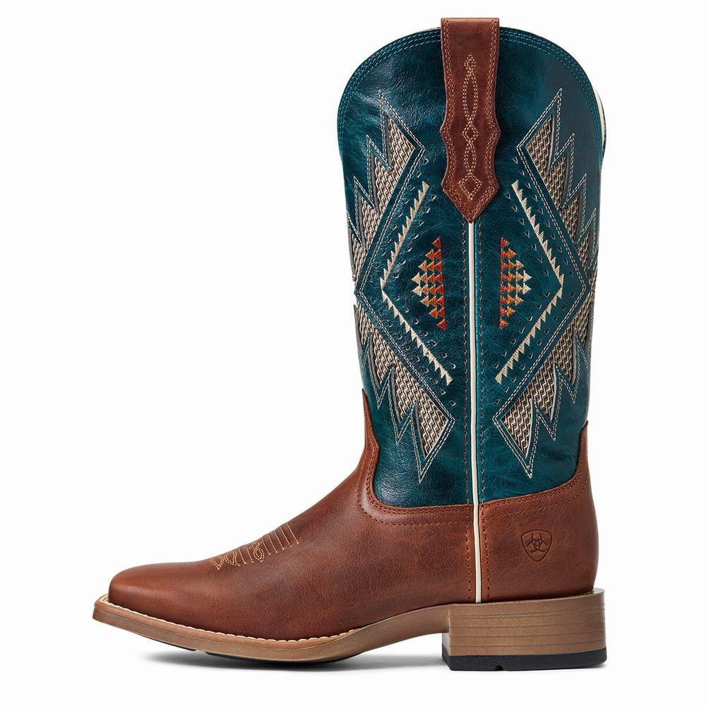 Copper Women's Ariat Sienna VentTek 360 Western Boots | 4918-AWYEL