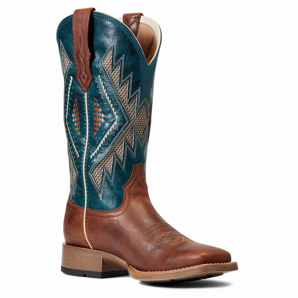 Copper Women's Ariat Sienna VentTek 360 Western Boots | 4918-AWYEL