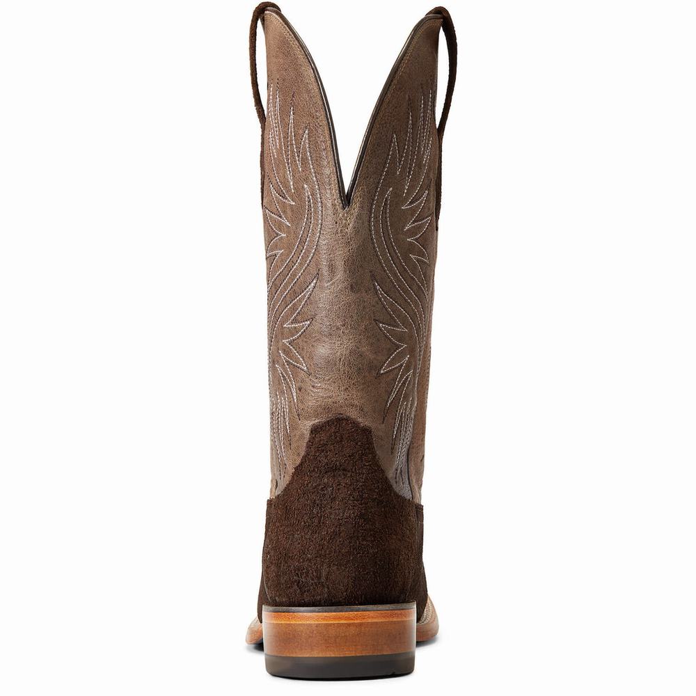 Dark Coffee Men's Ariat Circuit Rockridge Western Boots | 9076-RNFEJ