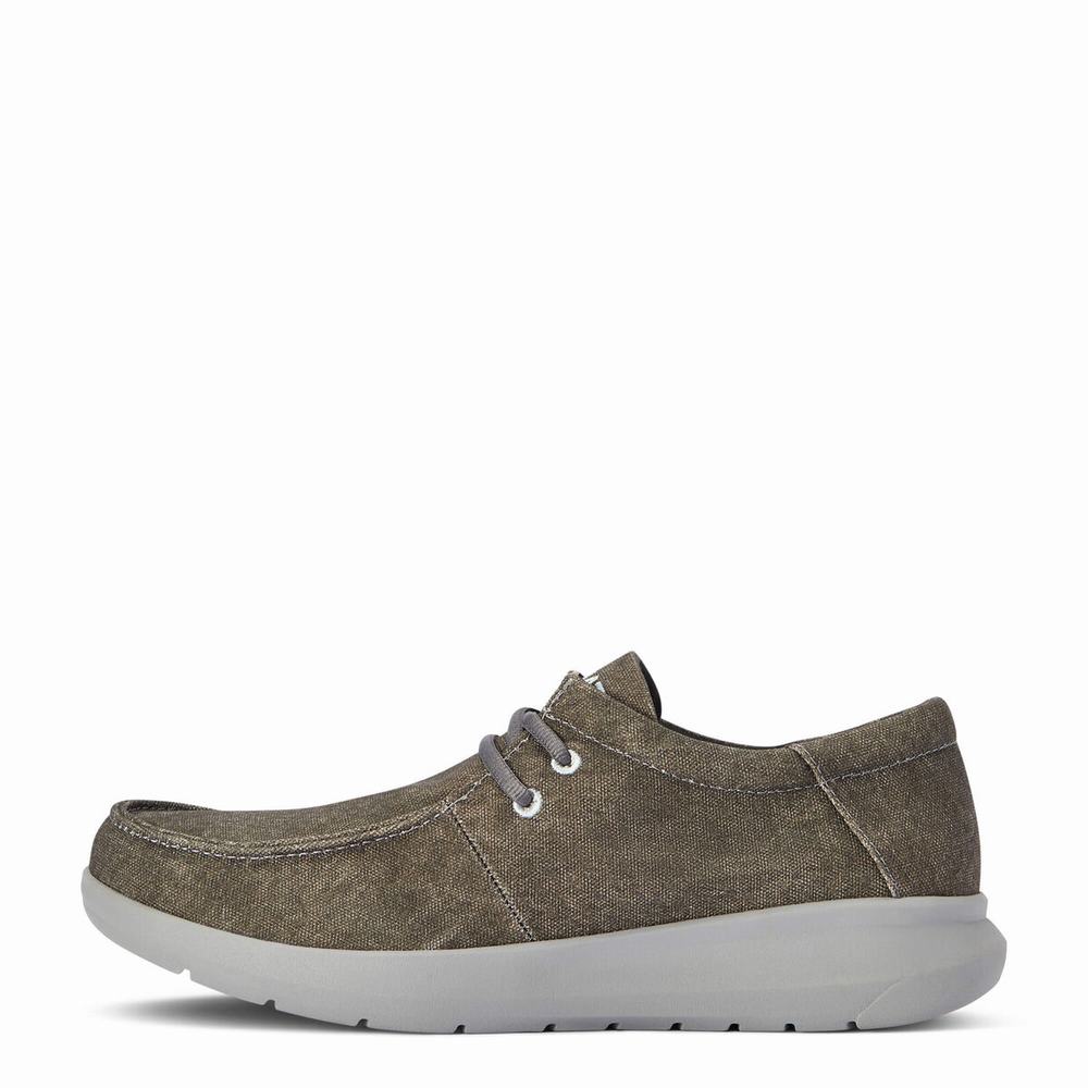 Deep Grey Men's Ariat Hilo Sneakers | 9648-NORAP