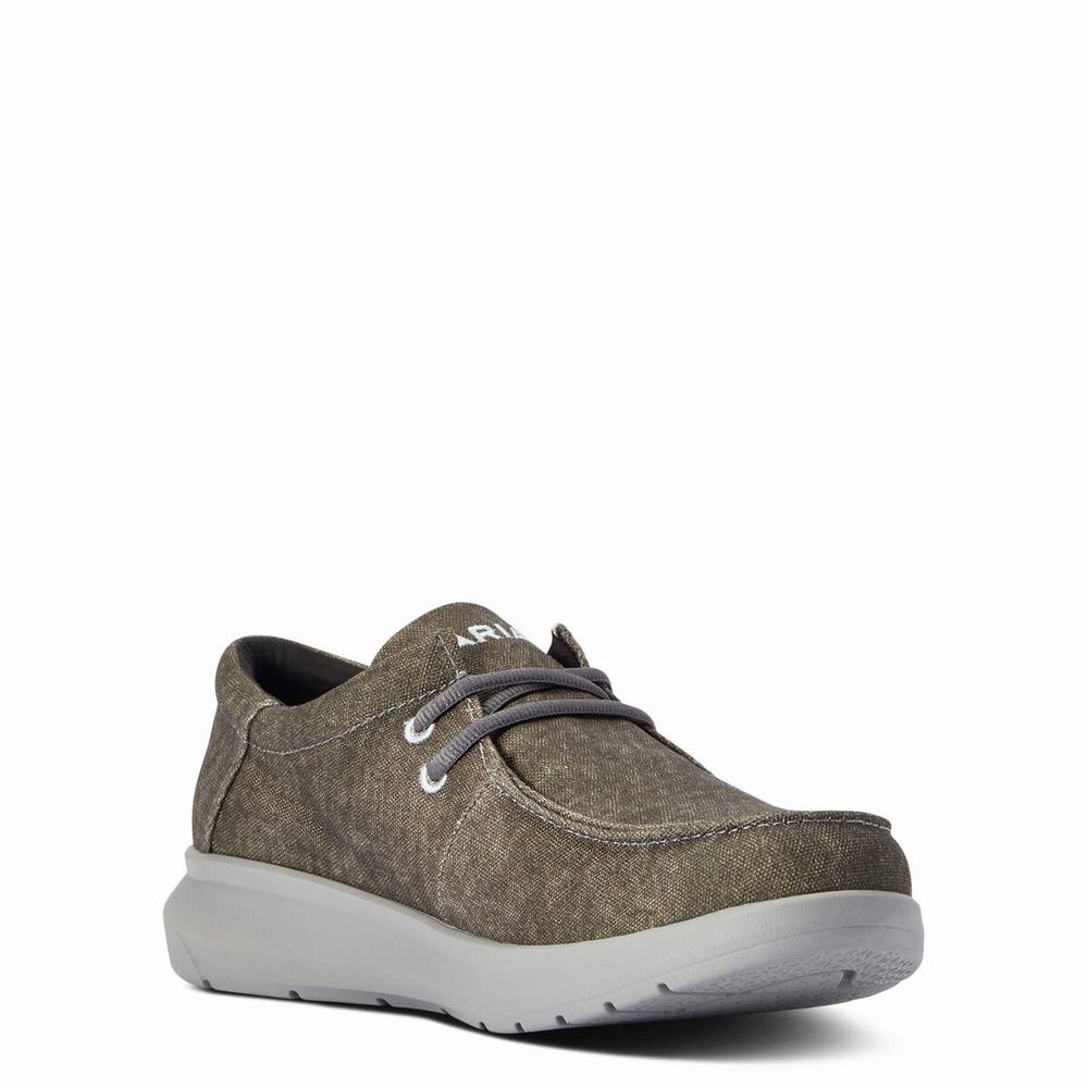 Deep Grey Men's Ariat Hilo Sneakers | 9648-NORAP