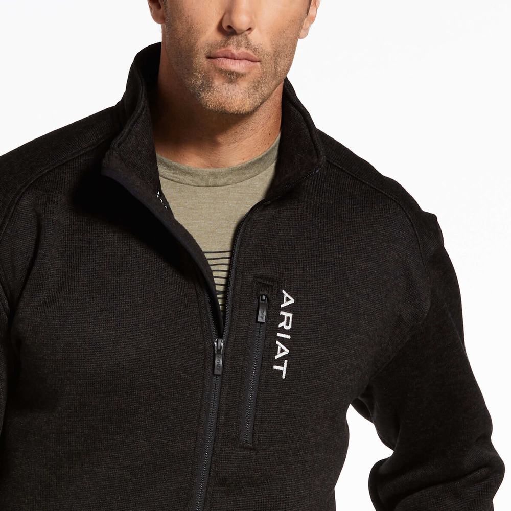 Grey Men's Ariat Caldwell Full Zip Hoodies | 8032-FMKGZ