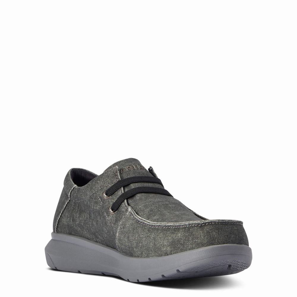 Grey Men's Ariat Hilo Stretch Sneakers | 8925-TBQEV