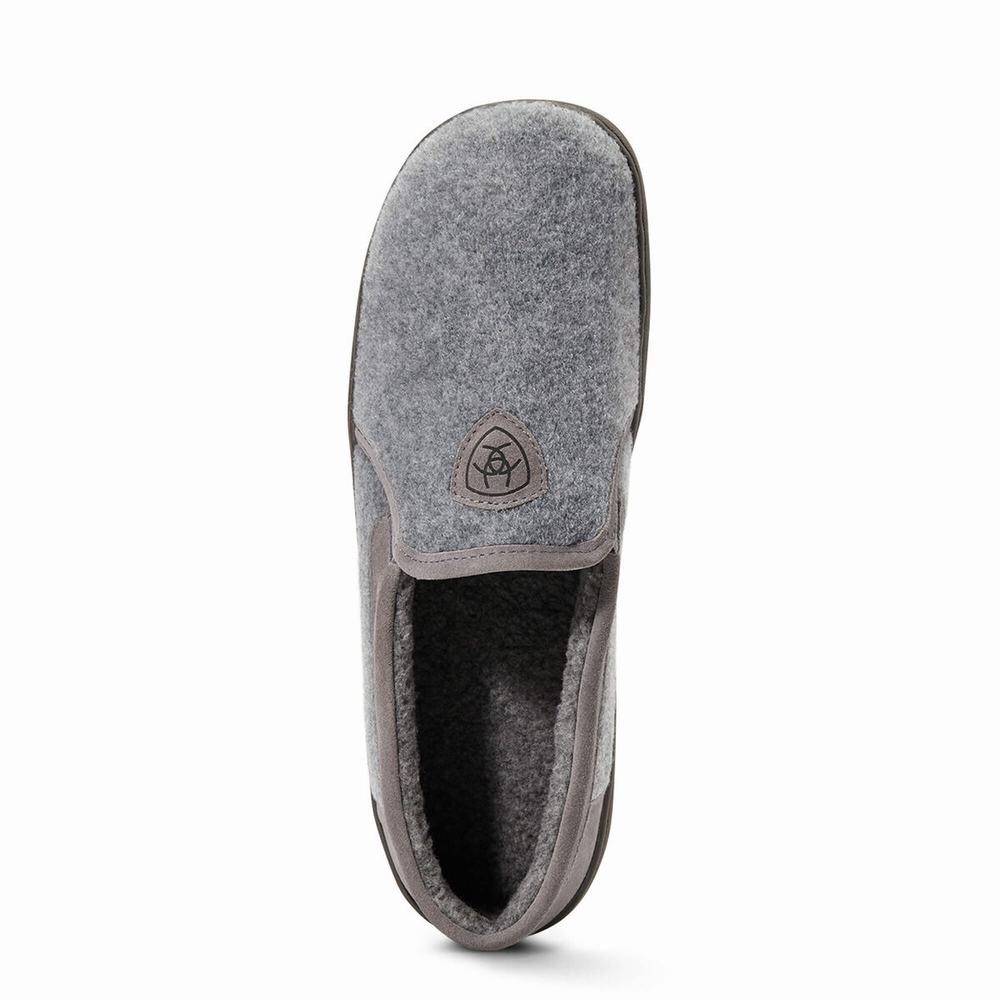 Grey Men's Ariat Lincoln Slippers | 2781-WLAFY