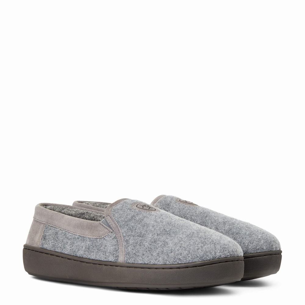 Grey Men's Ariat Lincoln Slippers | 2781-WLAFY