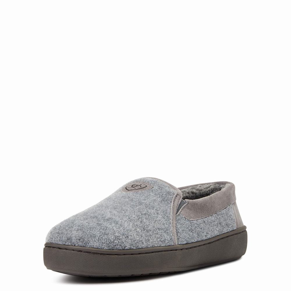 Grey Men\'s Ariat Lincoln Slippers | 2781-WLAFY