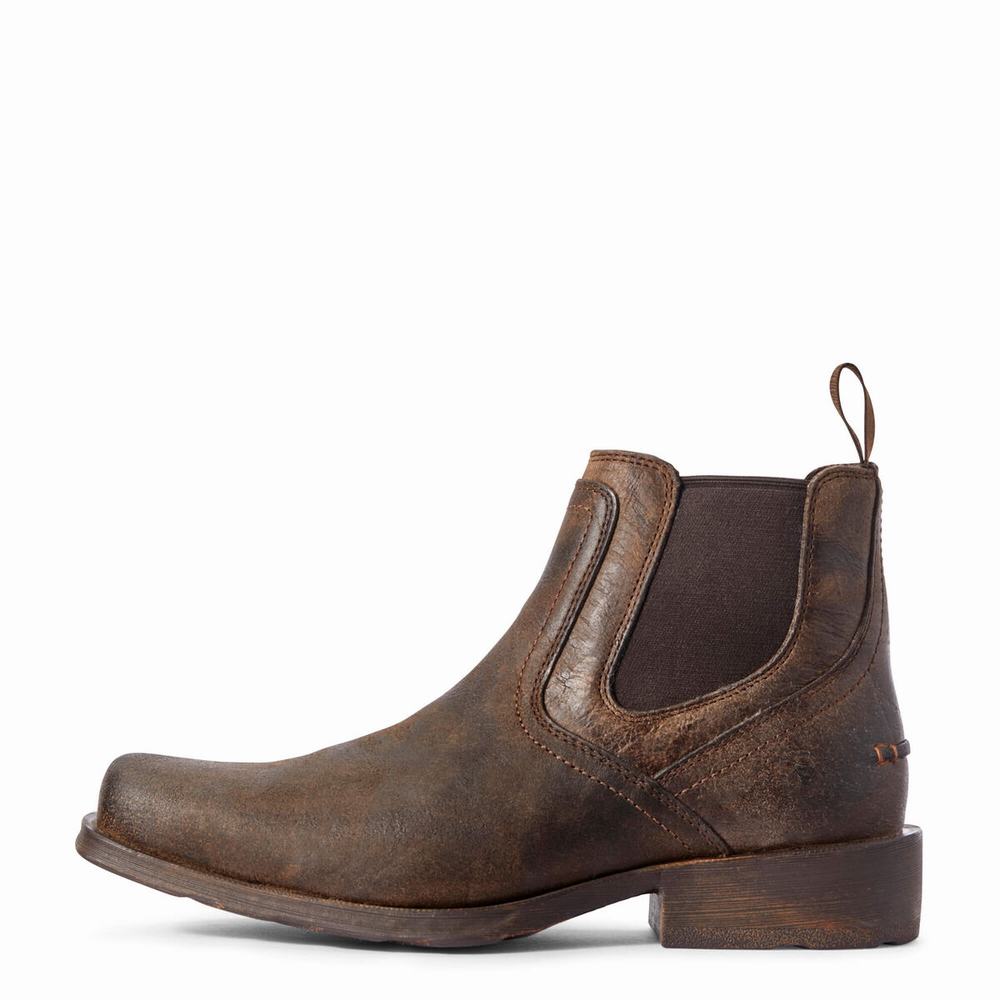 Grey Men's Ariat Midtown Rambler Dress Boots | 4192-ZLVPX