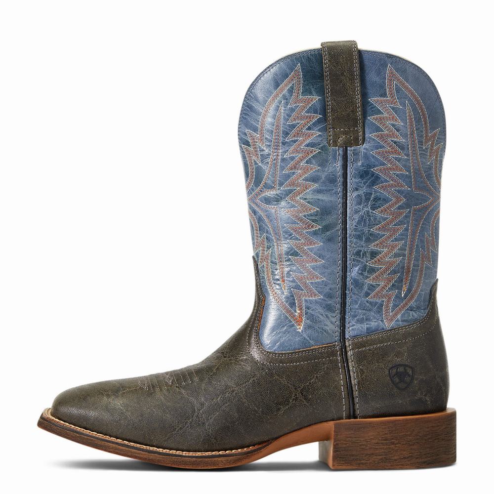 Grey Men's Ariat Sport Smokewagon Western Boots | 7152-OCSBM