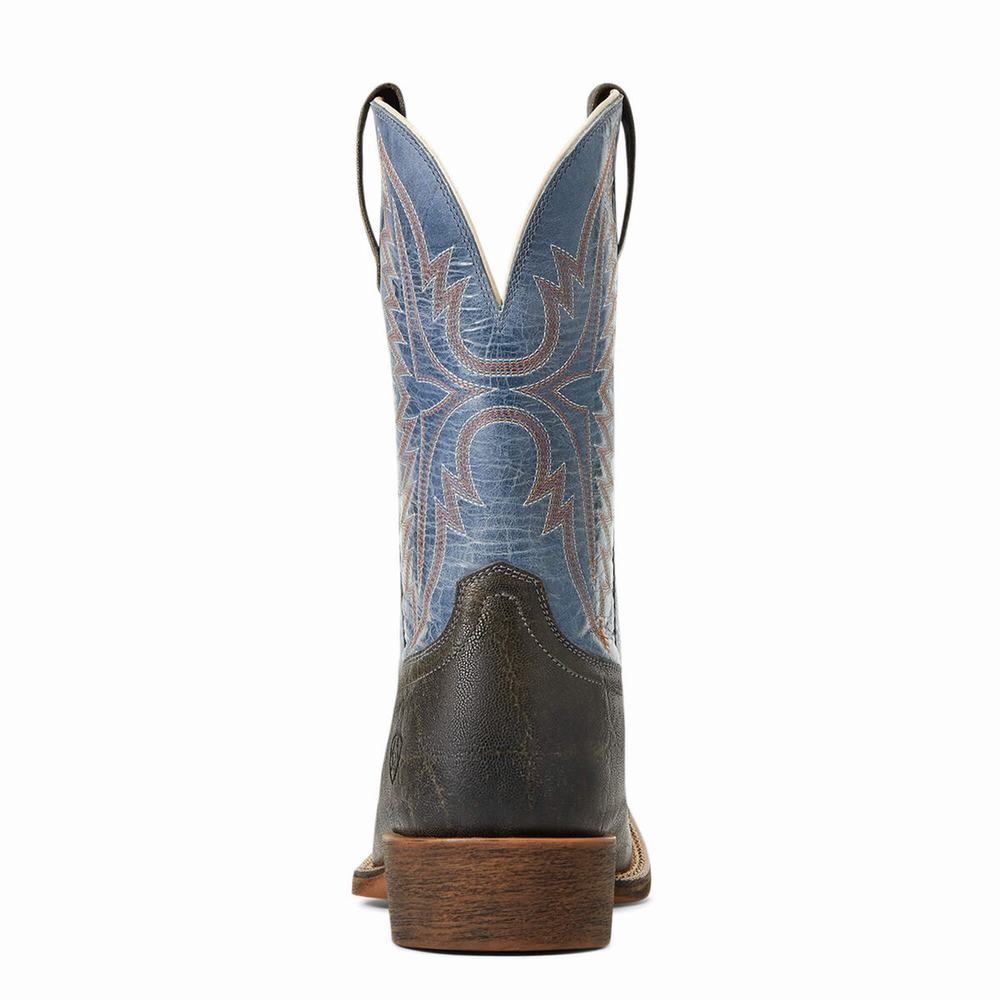 Grey Men's Ariat Sport Smokewagon Western Boots | 7152-OCSBM