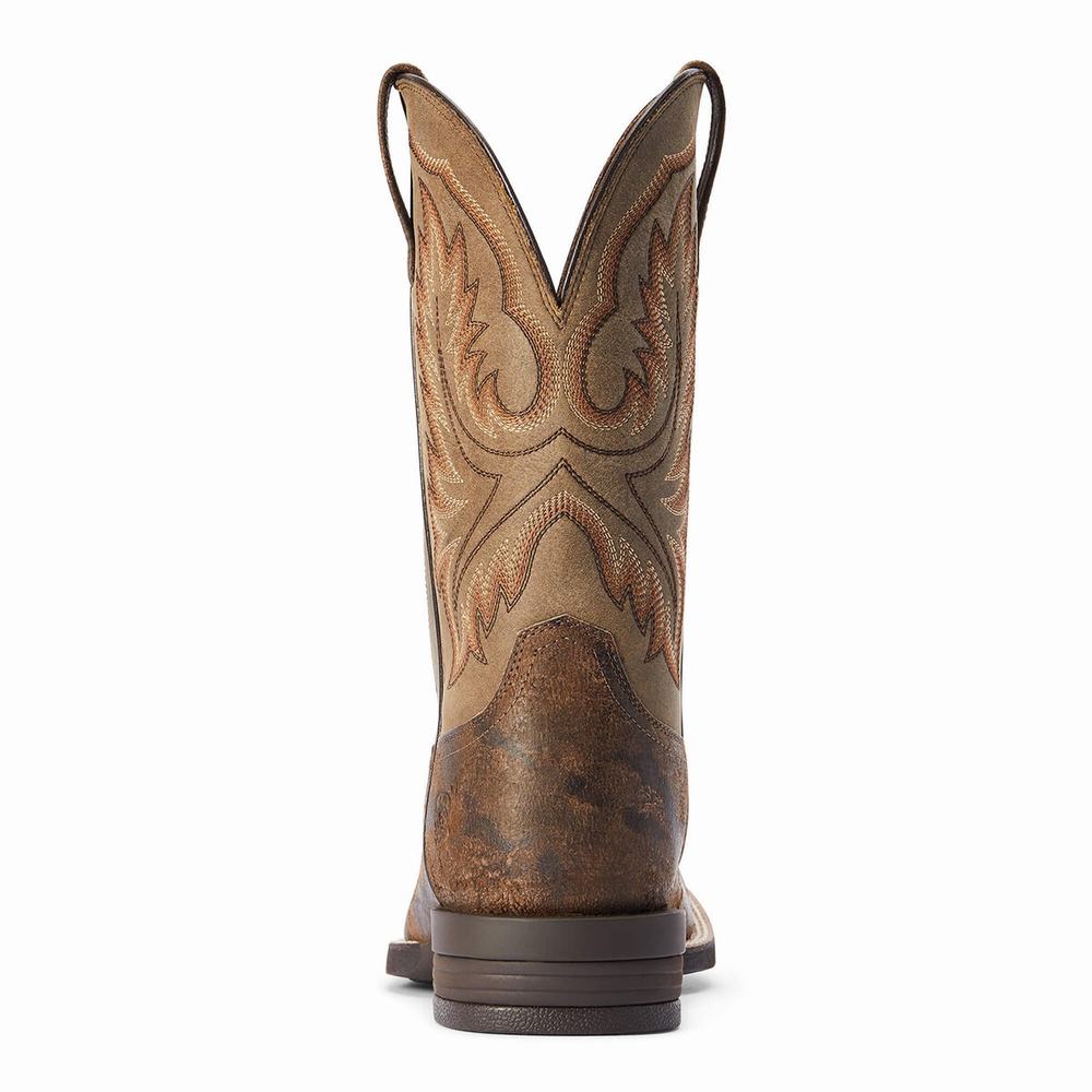 Grey Men's Ariat Wilder Western Boots | 6219-SEKDQ