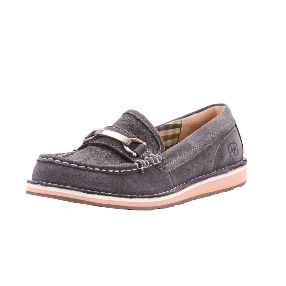 Grey Women's Ariat Ivy Cruiser Sneakers | 6309-HAPWR