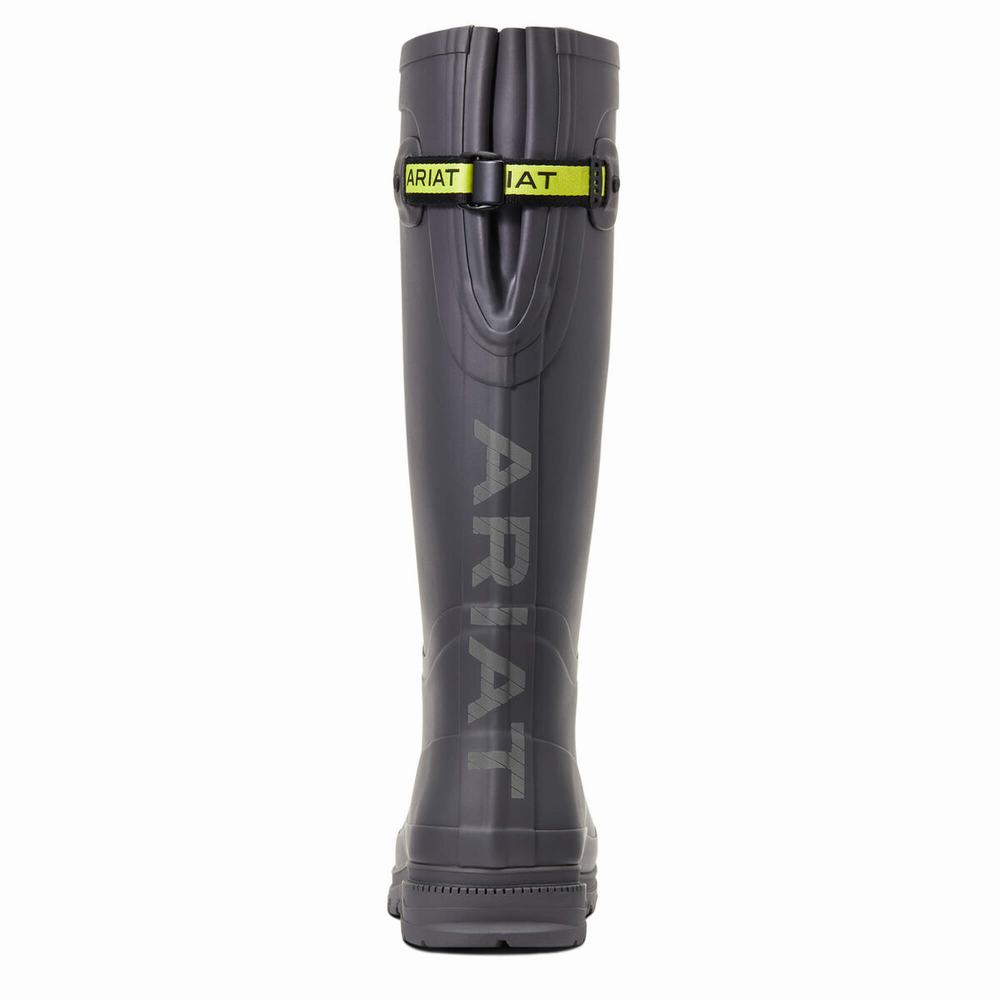 Grey Women's Ariat Kelmarsh Rubber Waterproof Boots | 7439-BHWIZ