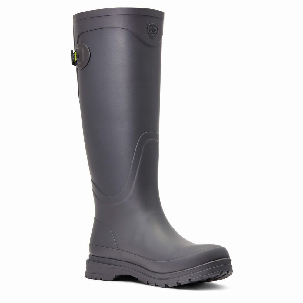 Grey Women's Ariat Kelmarsh Rubber Waterproof Boots | 7439-BHWIZ