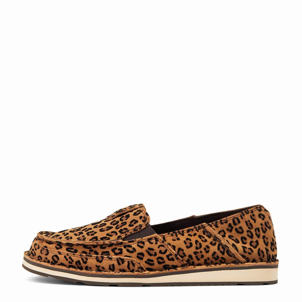 Leopard Women's Ariat Cruiser Sneakers | 4369-EDHKM