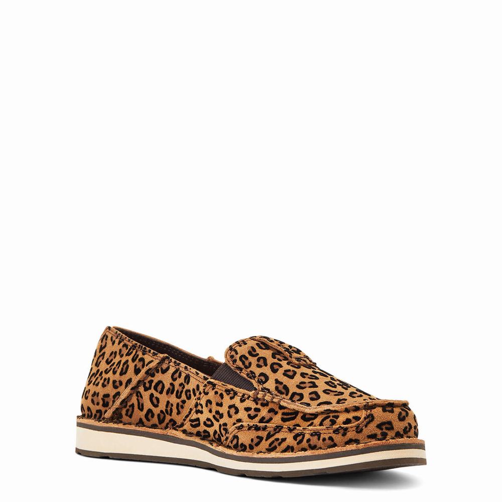 Leopard Women's Ariat Cruiser Sneakers | 4369-EDHKM