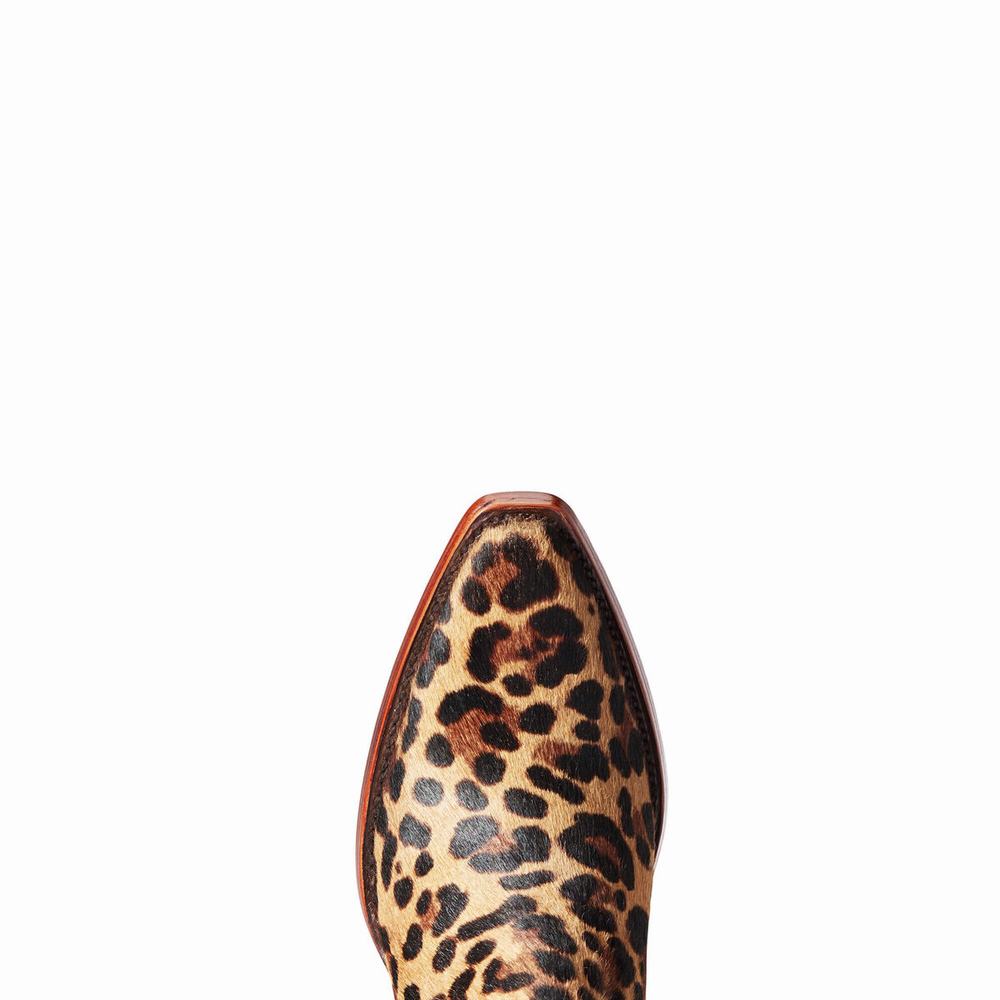 Leopard Women's Ariat Dixon Haircalf Booties | 4192-JQMIV