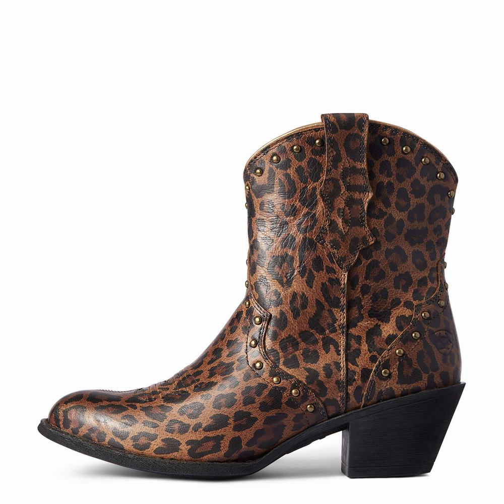 Leopard Women's Ariat Gracie Booties | 3509-NFLRH