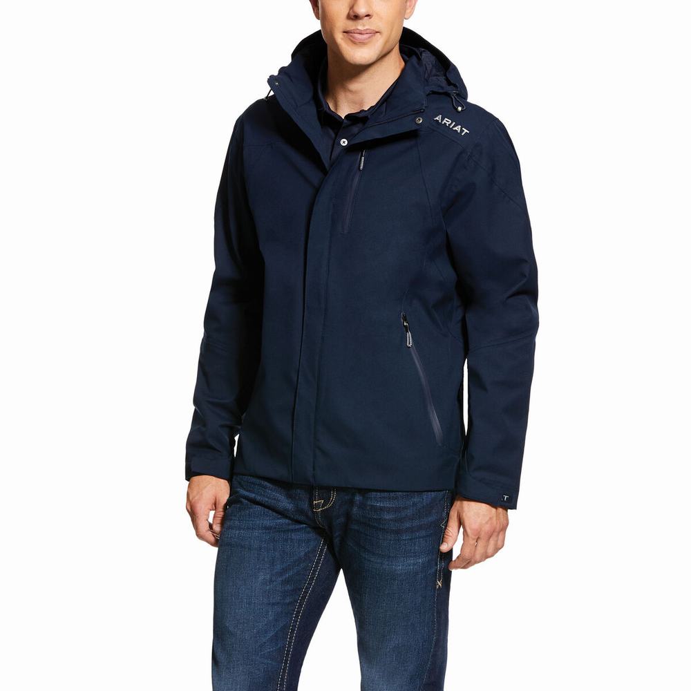 Navy Men\'s Ariat Coastal Waterproof English Riding | 8695-RTPXB