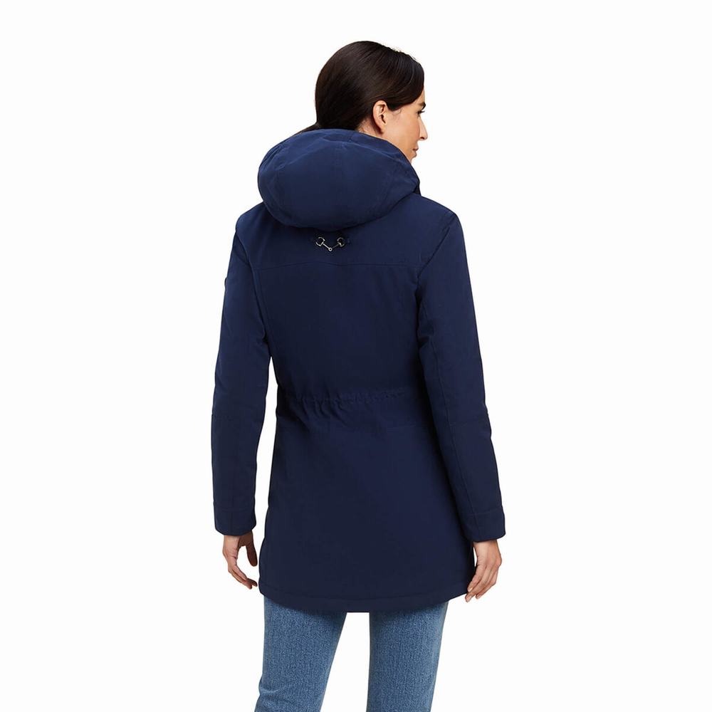 Navy Women's Ariat Argentium Jackets | 2034-NDMSQ