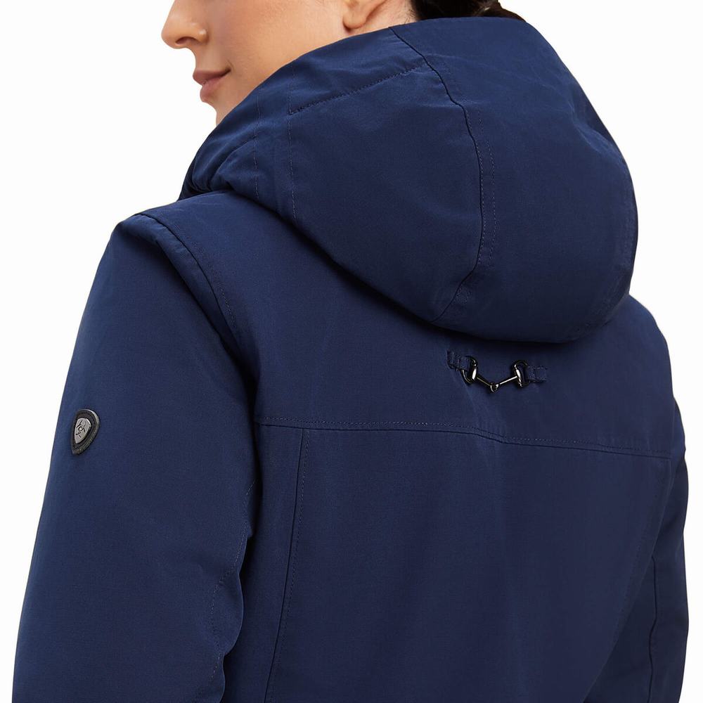 Navy Women's Ariat Argentium Jackets | 2034-NDMSQ